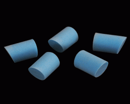 Foam Simple Popper, Blue, 14 mm